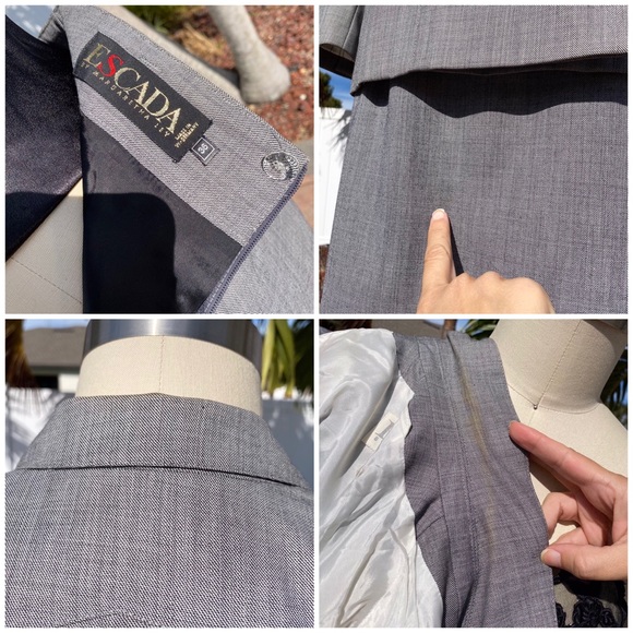 Vintage 80’s ESCADA Double Breasted Blazer & Skirt Set - Picture 16 of 16